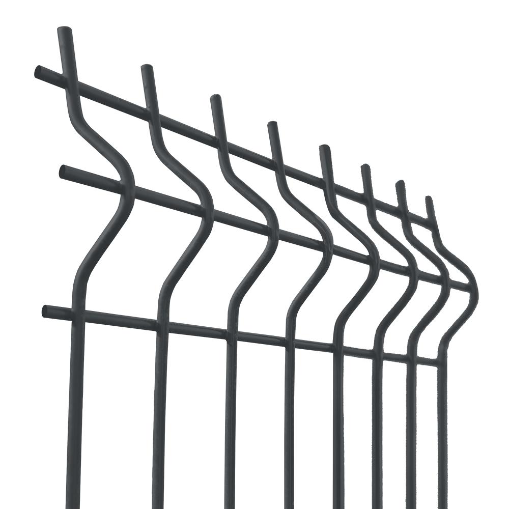 Geschweißtes Zaunfeld 3D ZnPVC 2500x1030x4mm anthrazit