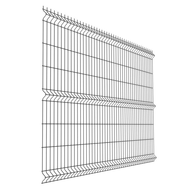 Panneau de clôture soudé 3D ZnPVC 2500x1530x4mm anthracite