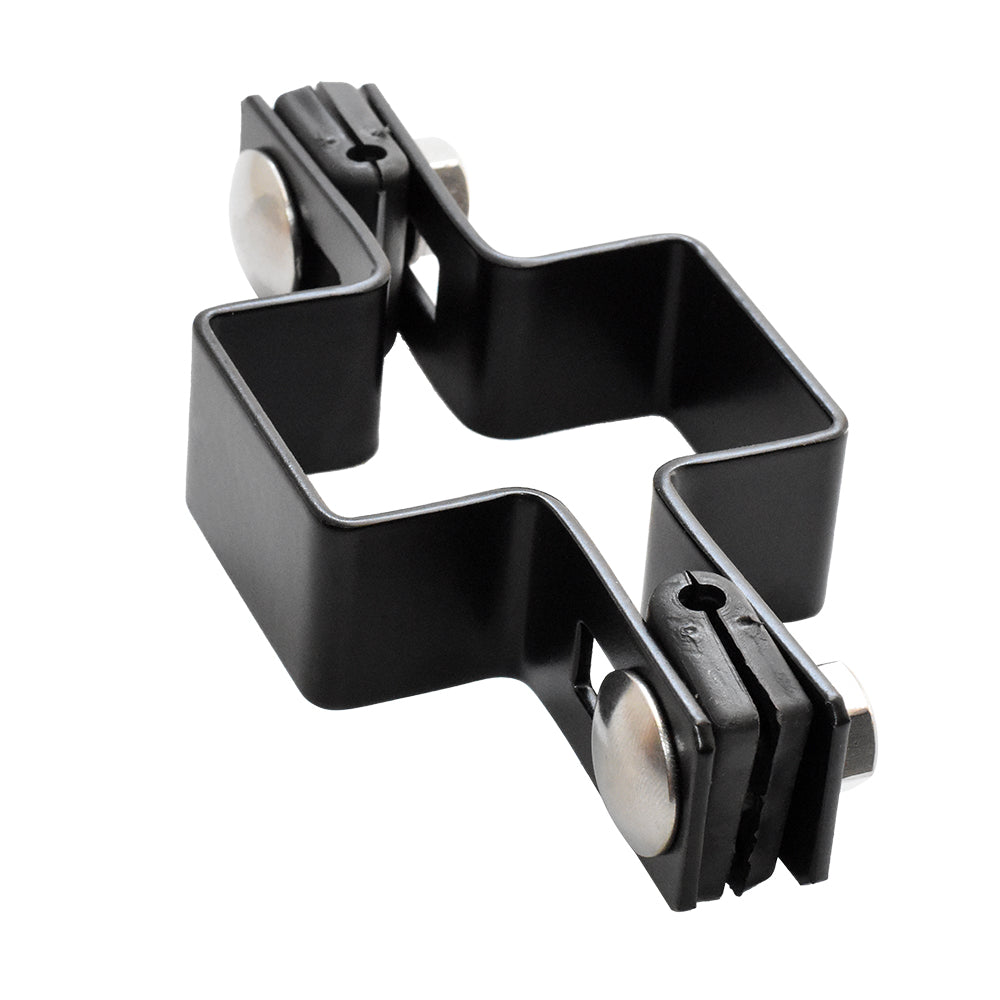 Collier continu pour poteau ZnPVC 60x40mm noir M