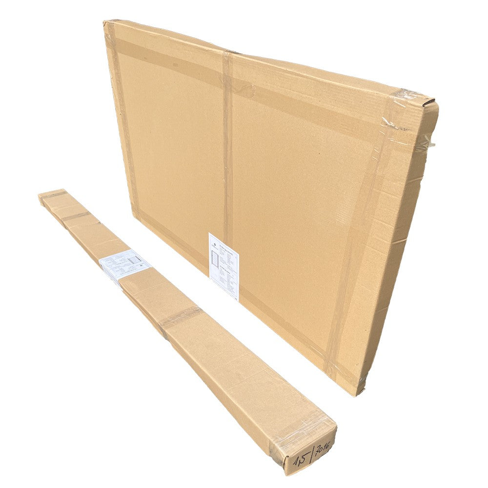 Tor 1flgl. 2D BOX ZnPVC 1000x1500mm RAL 9005 schwarz matt