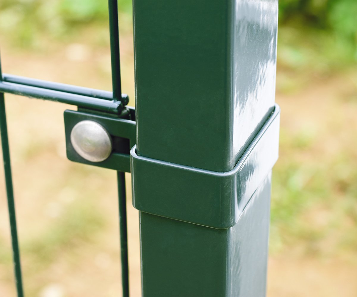 Collier de terminaison pour poteau ZnPVC 60x40mm vert