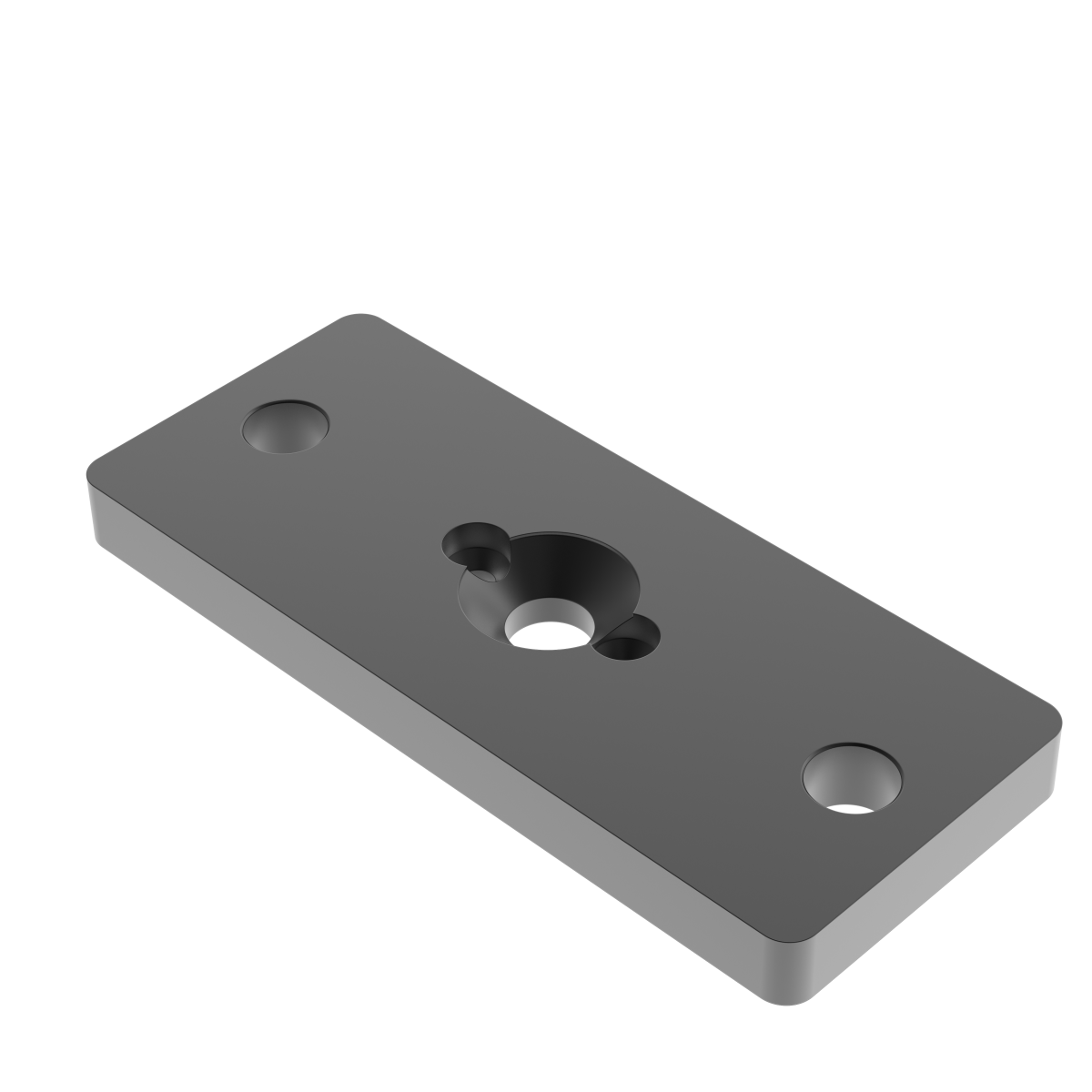 Stainless steel anchor plate for post 50x60 R7016