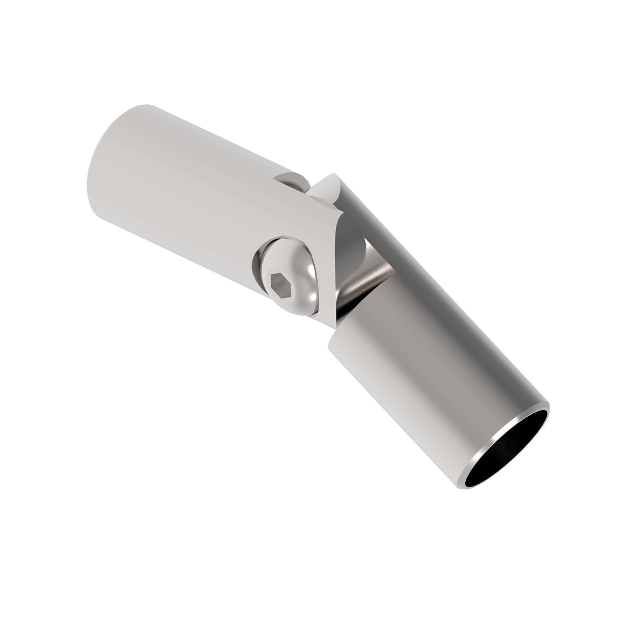 Adjustable round bar connector