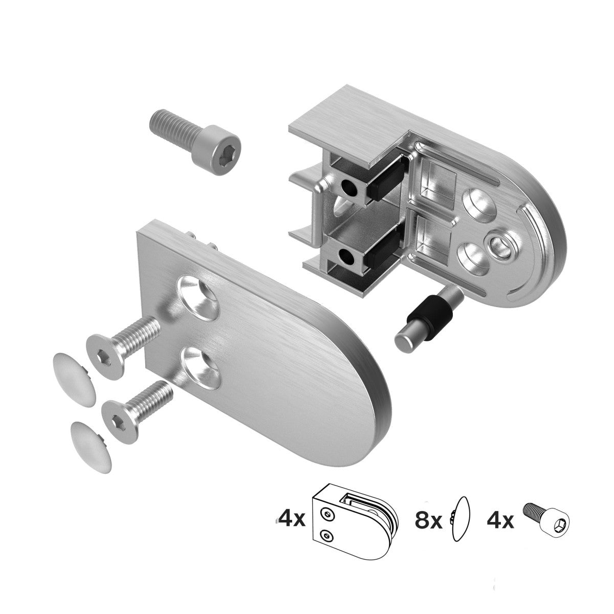 Glass clamp - set