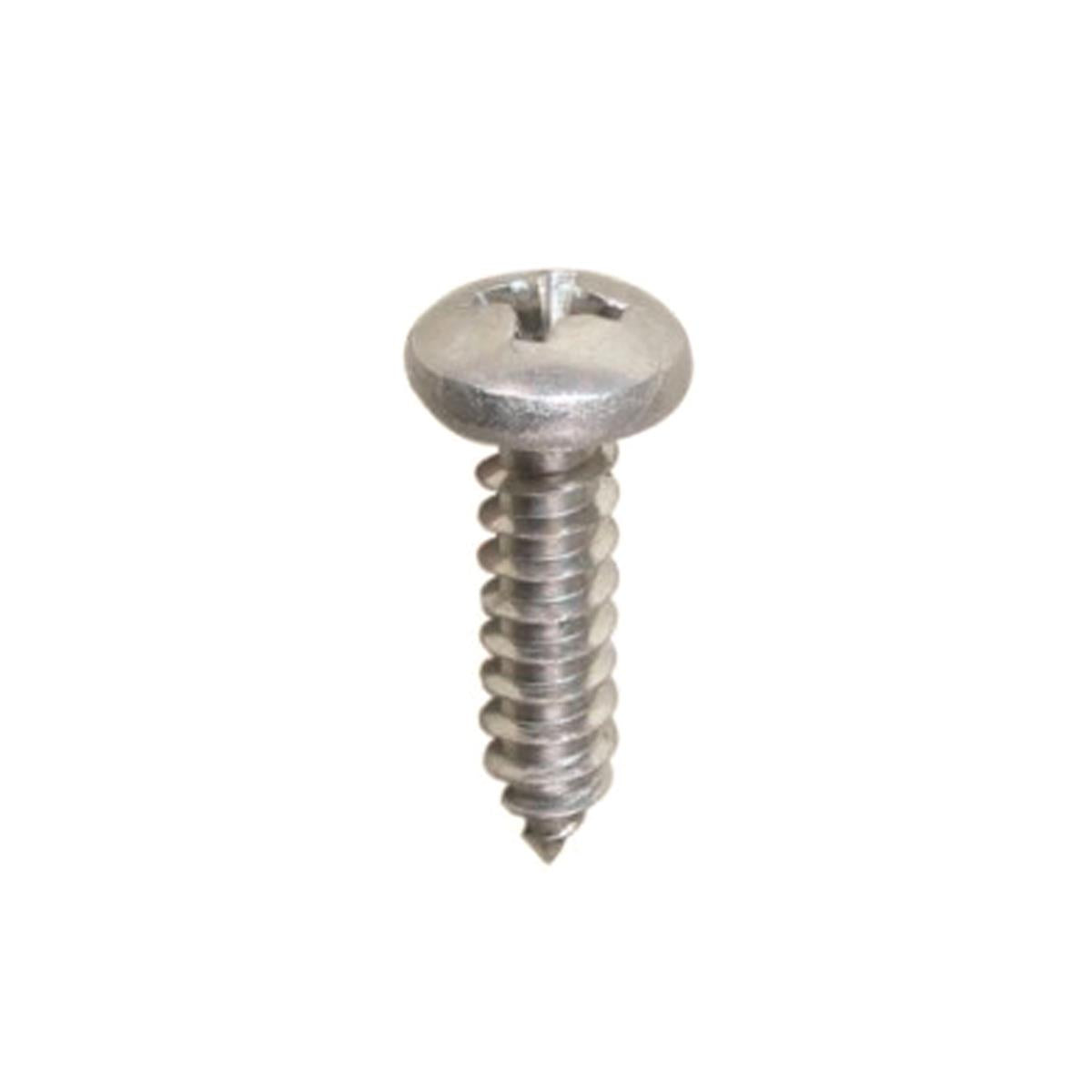 Pan head chipboard screw, full thread, stainless steel