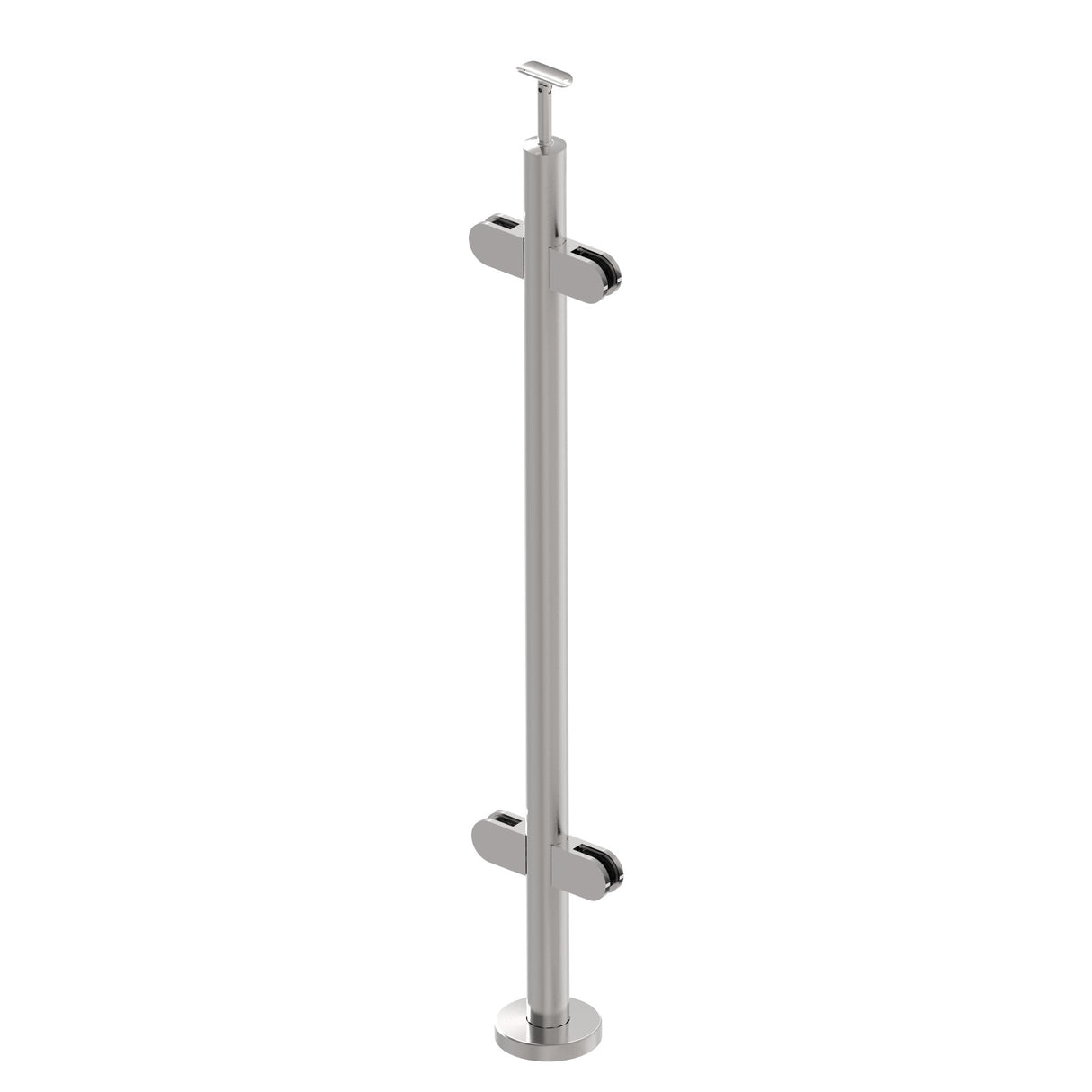 Poteau, ancrage supérieur - double face 180° AISI316