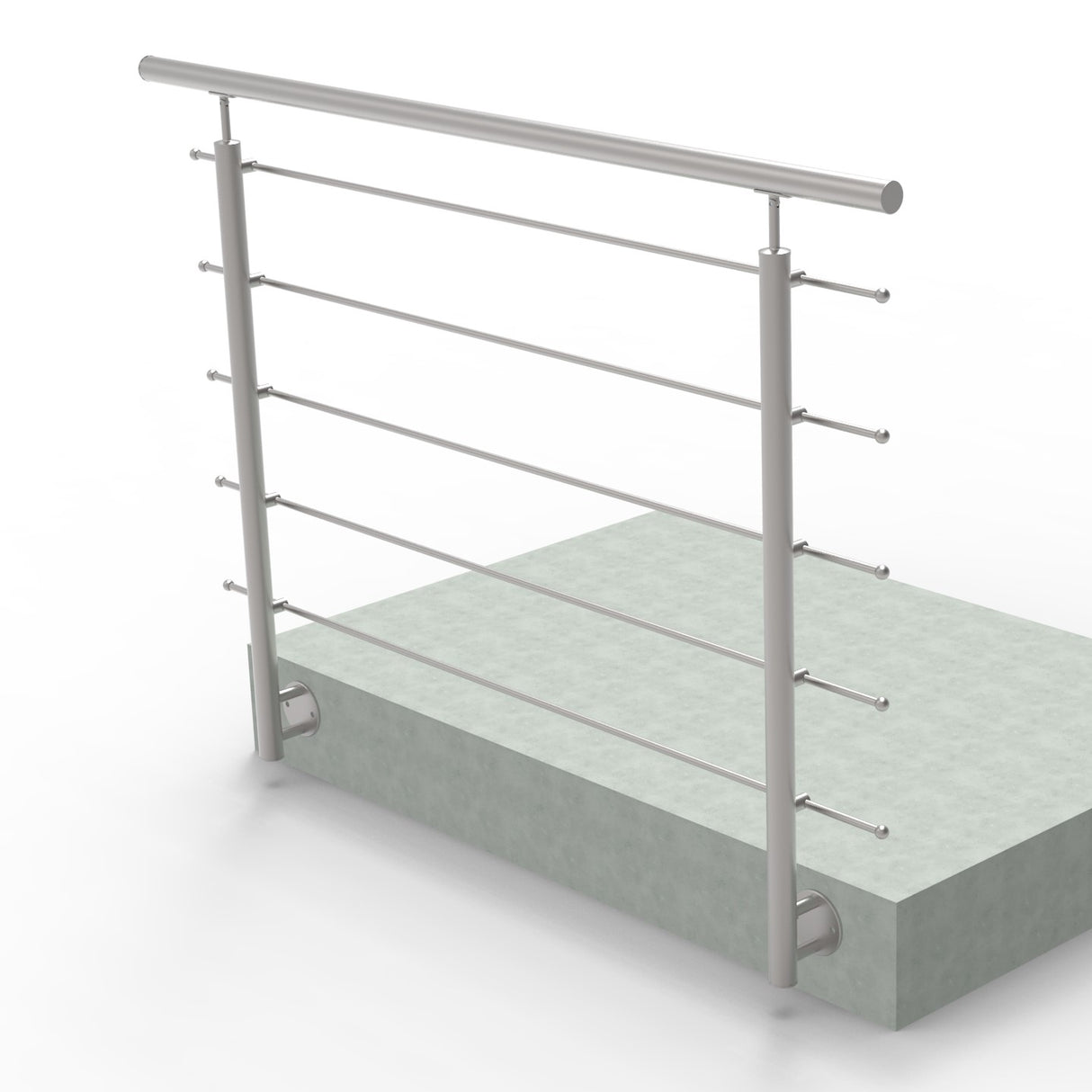 Stainless railing, AISI304, 1500x1000mm, BR