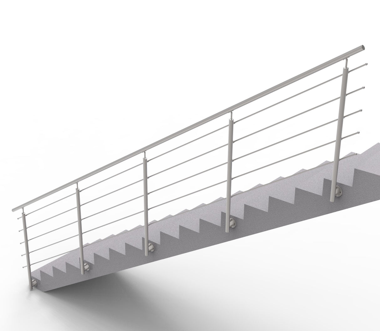 Railing AISI304, BR STAIRS AISI304, D42,4/5xd12/H1