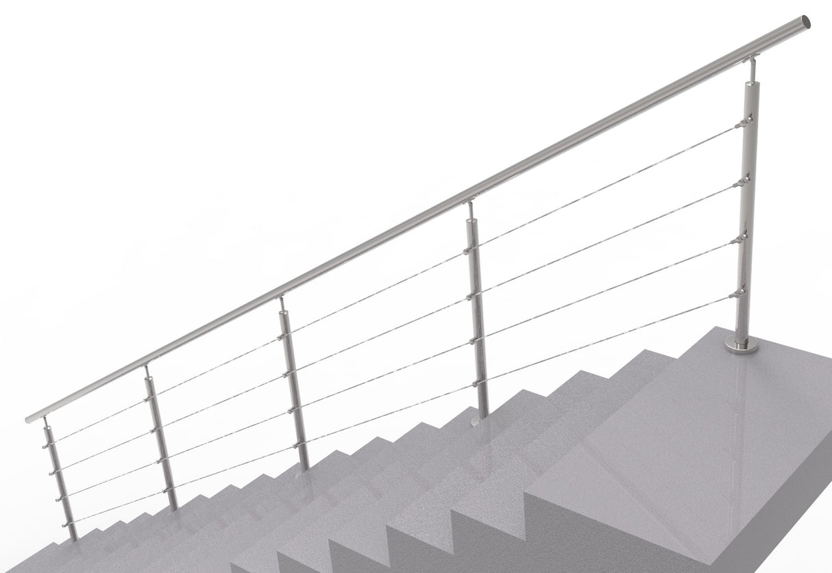 Cable railing AISI304, VR STAIRS AISI304, D42,4/4x