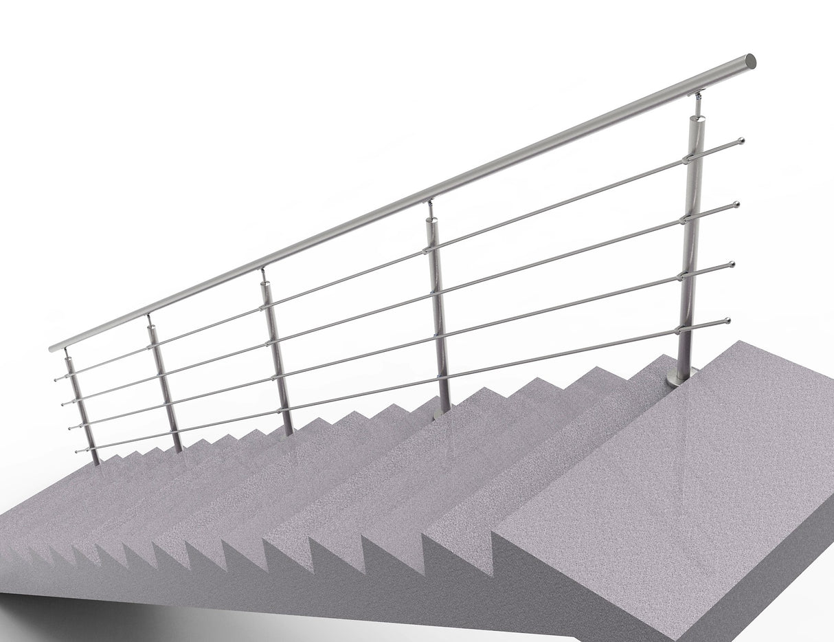 Railing AISI304, VR STAIRS AISI304, D42,4/4xd12/H9