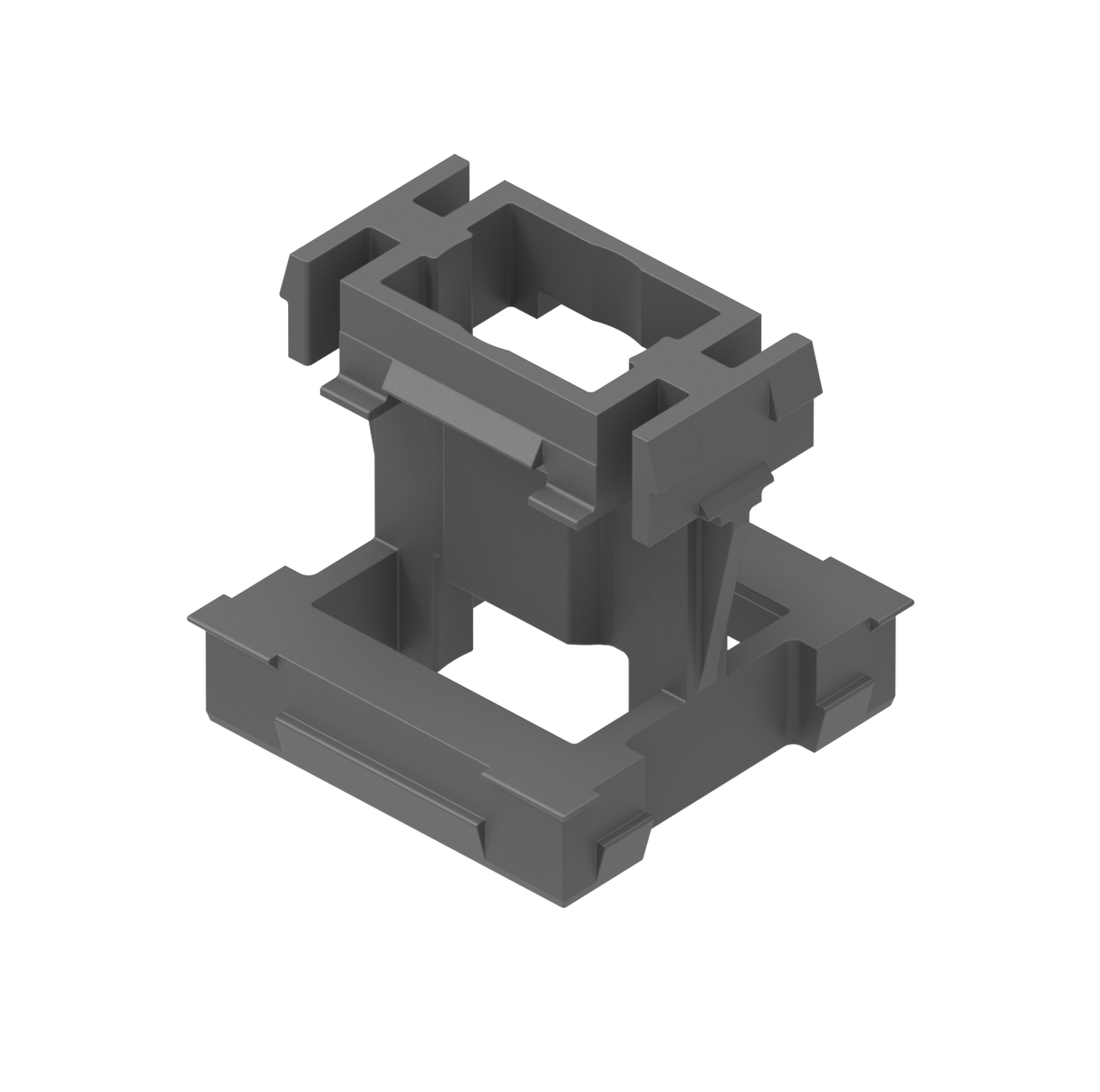 Click-Lock Verbindung für Fassadensystem mit Lamellen, 45 x 25 - 20 - Anthrazit RAL 7016, 50Stk.