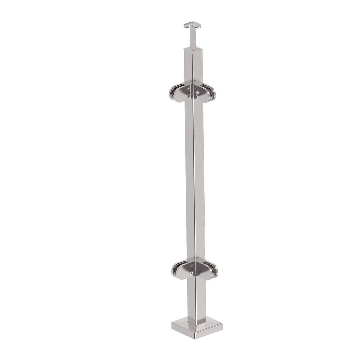 Stainless steel pole, upper anchoring, straight AI