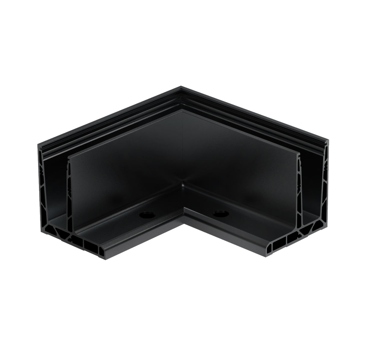 AL. profile, top mount 90° IN corner AL/ELOX/Sati