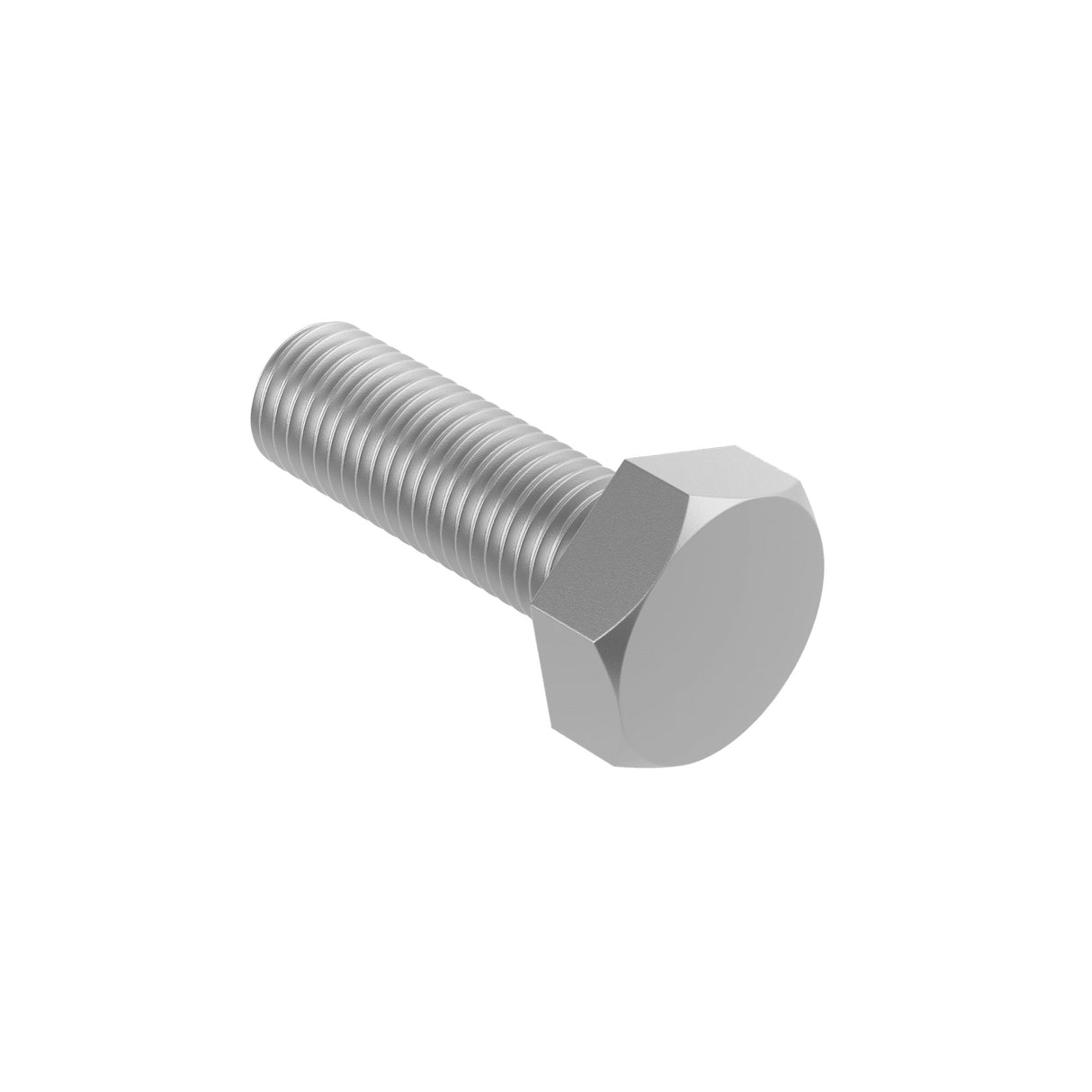 Sechskantschraube mit Vollgewinde, M10x30, Zn, 8.8