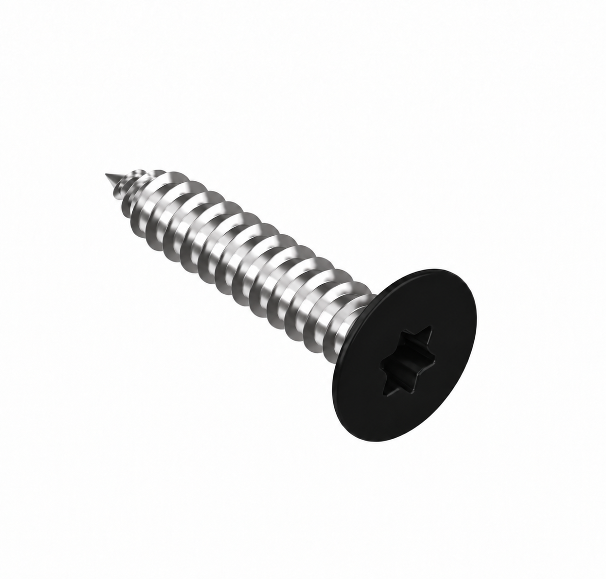 Vis a tôle a tete fraisée - TORX, acier inoxydable, acier inoxydable, noir