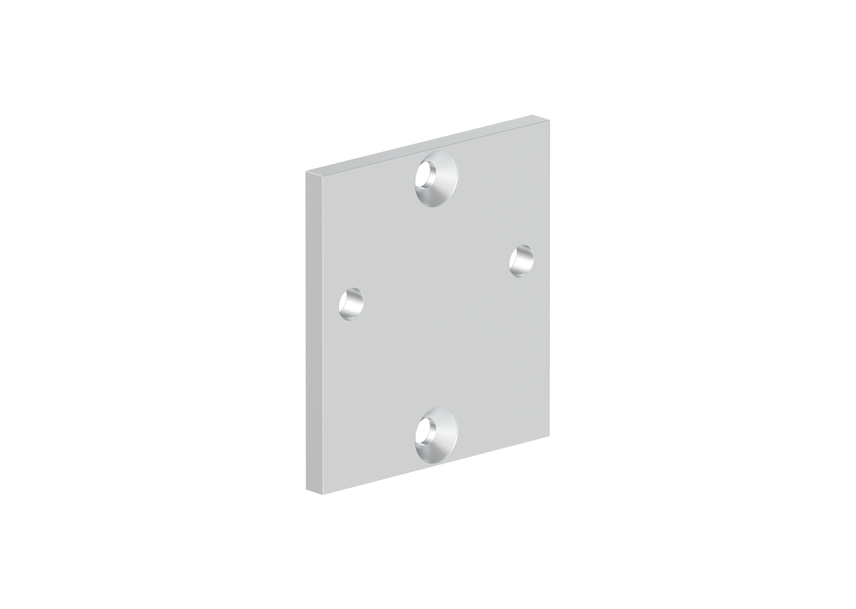 Aluminium-Ankerplatte für Profil/Pfosten 56x60