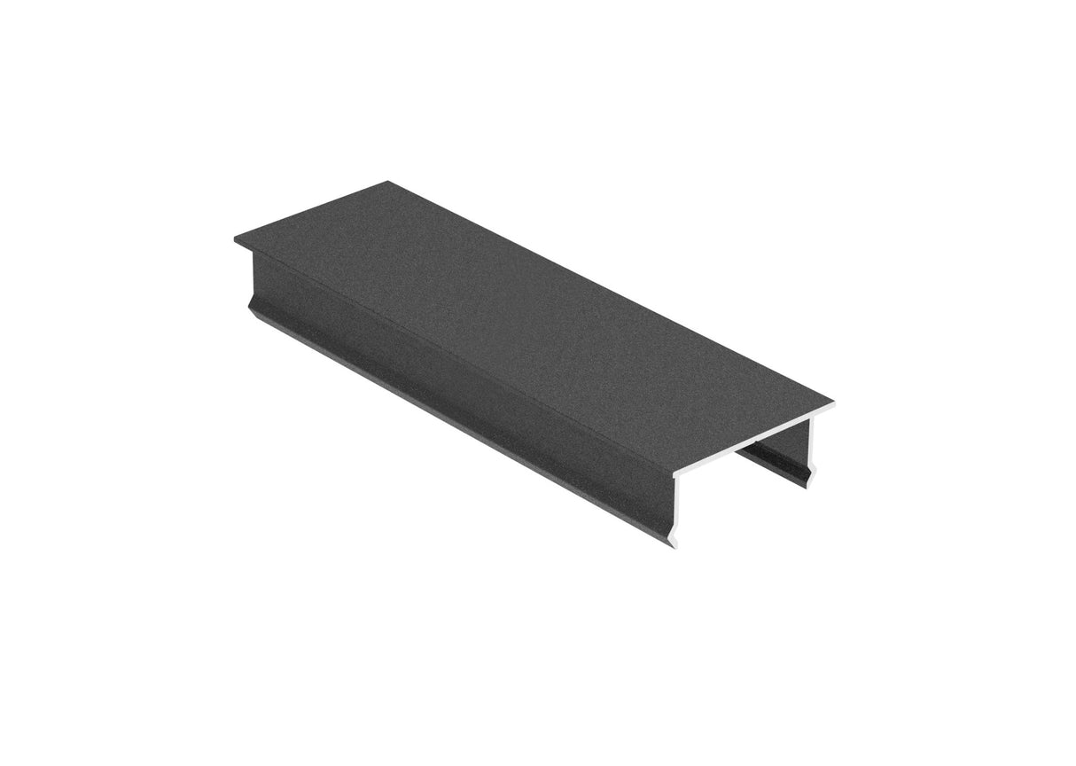 Aluminum cap for vertical fence panel, 40x80 – Anthracite RAL 7016