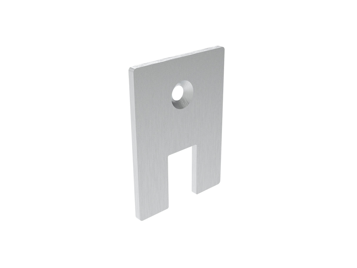 Glazing firm - end cap. glass t = 10mm