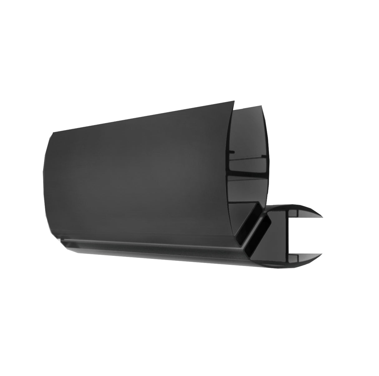 Magnet seal 90°, plastic profile pair 90° black