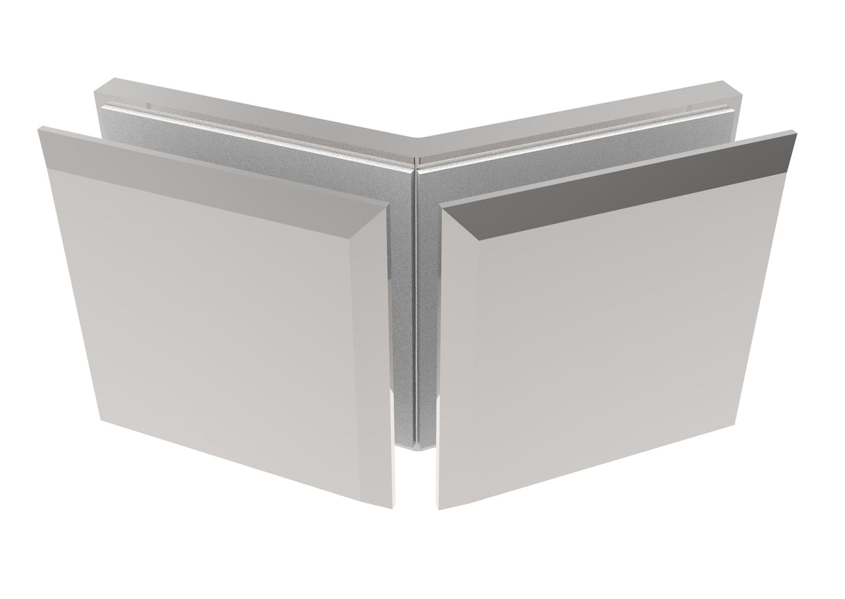 Glass clamp, Zamak, 135°, T 8-10 mm