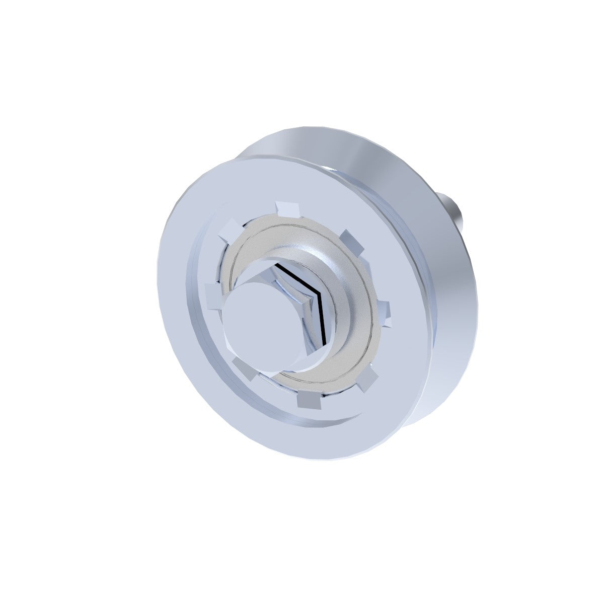 Wheel for sliding gates with V groove INOX, D80mm