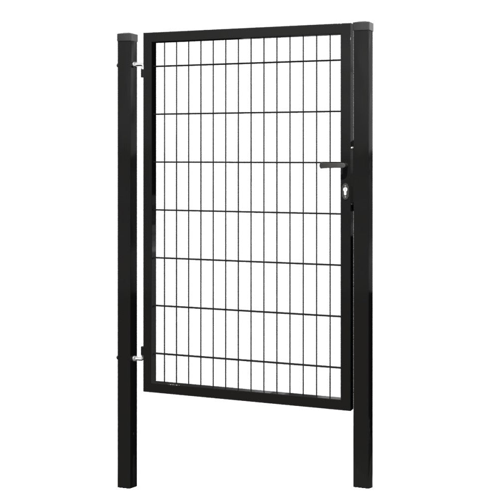 Tor 1flgl. 2D BOX ZnPVC 1000x1500mm RAL 9005 schwarz matt