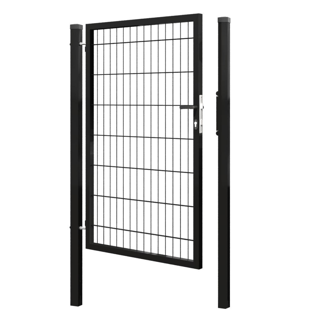 Tor 1flgl. 2D BOX ZnPVC 1000x1500mm RAL 9005 schwarz matt