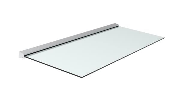 Canopy with aluminium channel profile