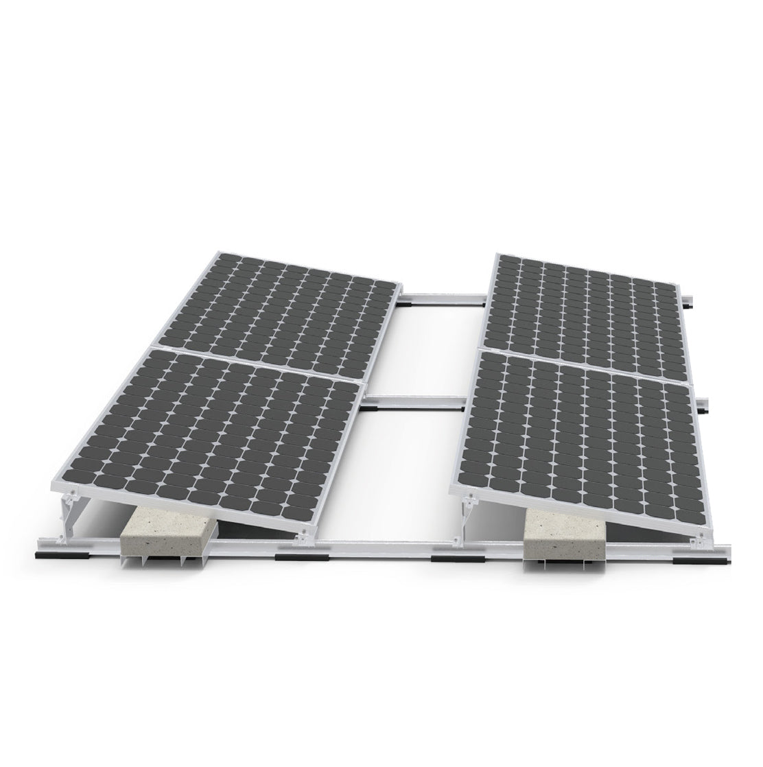 Set pre rovnú strechu 2x2 vých./záp. - PRO S 10°