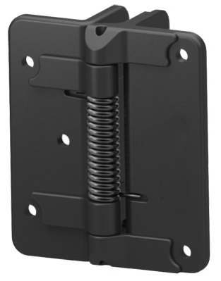 Hinge for gates, with fixed spring