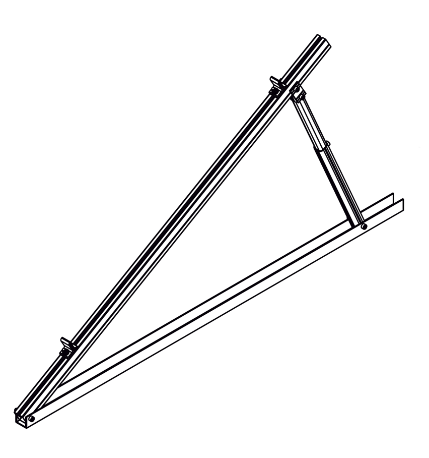 30°-60° adjustable triangle