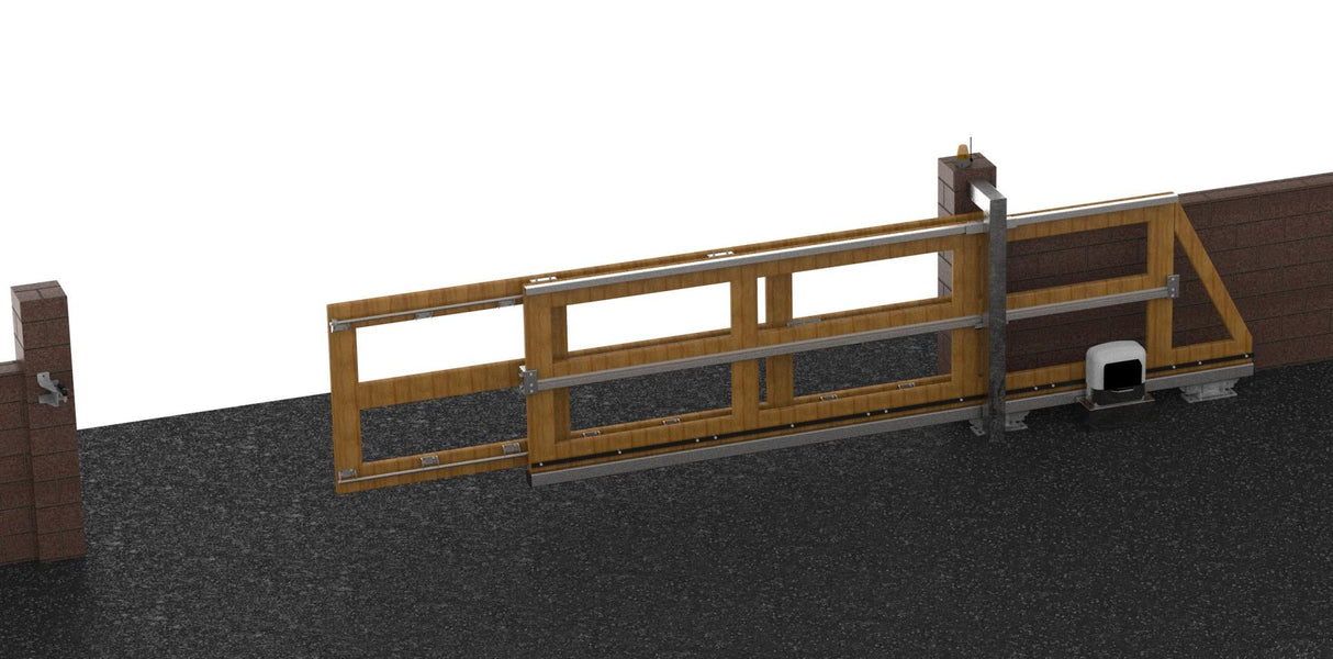 Telescopic system for cantilever gates, max 8m