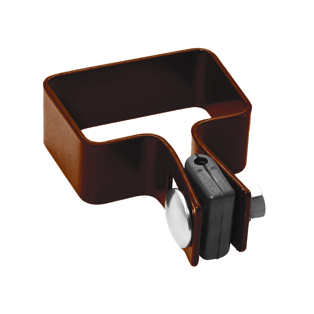 Douille terminale pour poteau ZnPVC 60x40mm marron