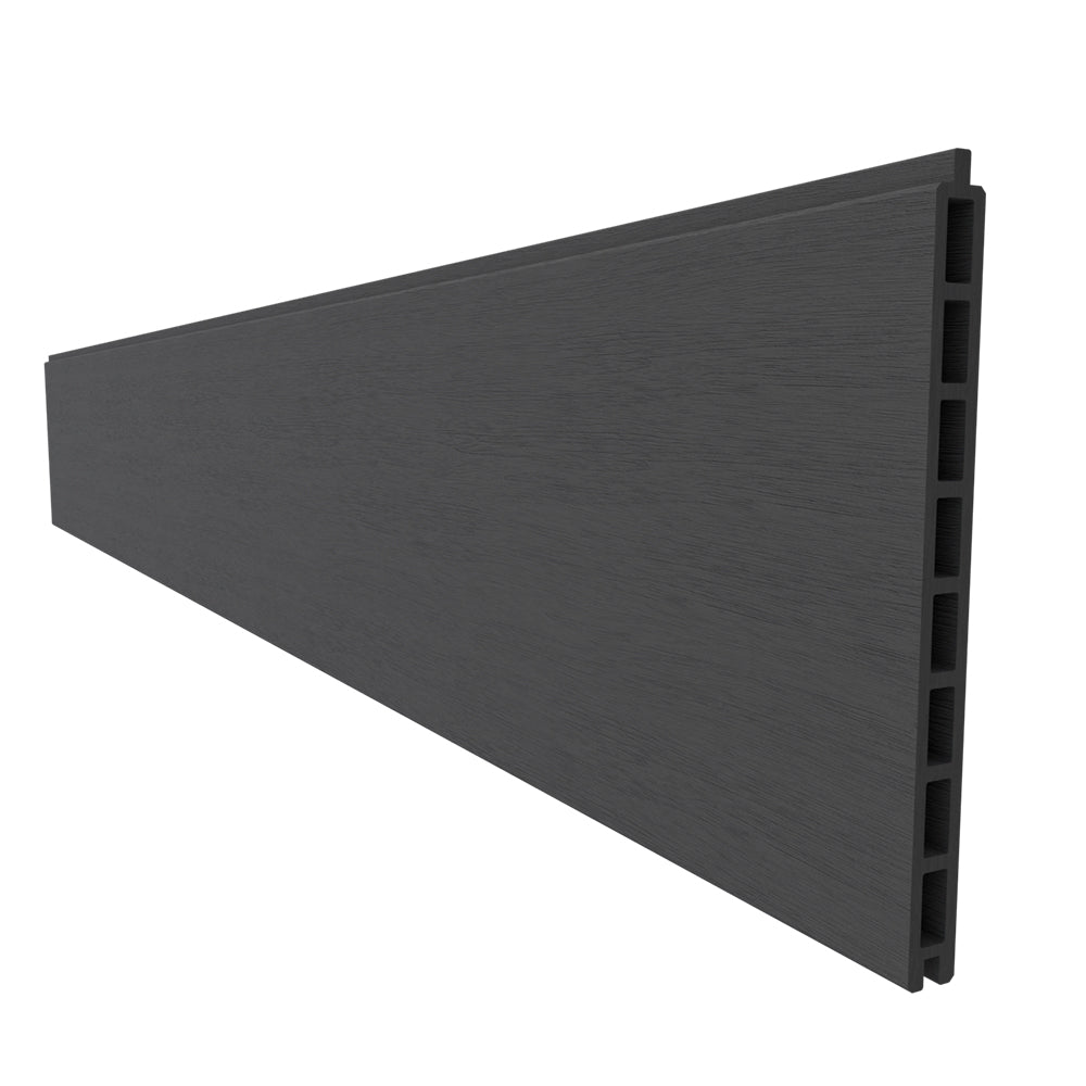 Holz-Kunststoff Zaunplatte WPC grau 258x20x1830mm