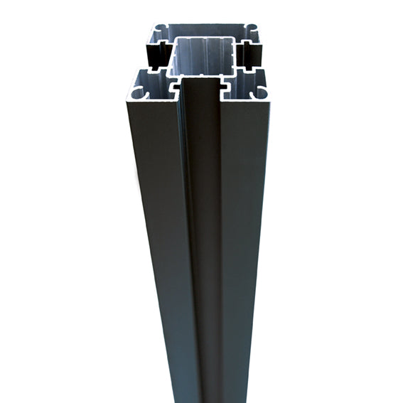 Poteau en aluminium 2500mm, anthracite