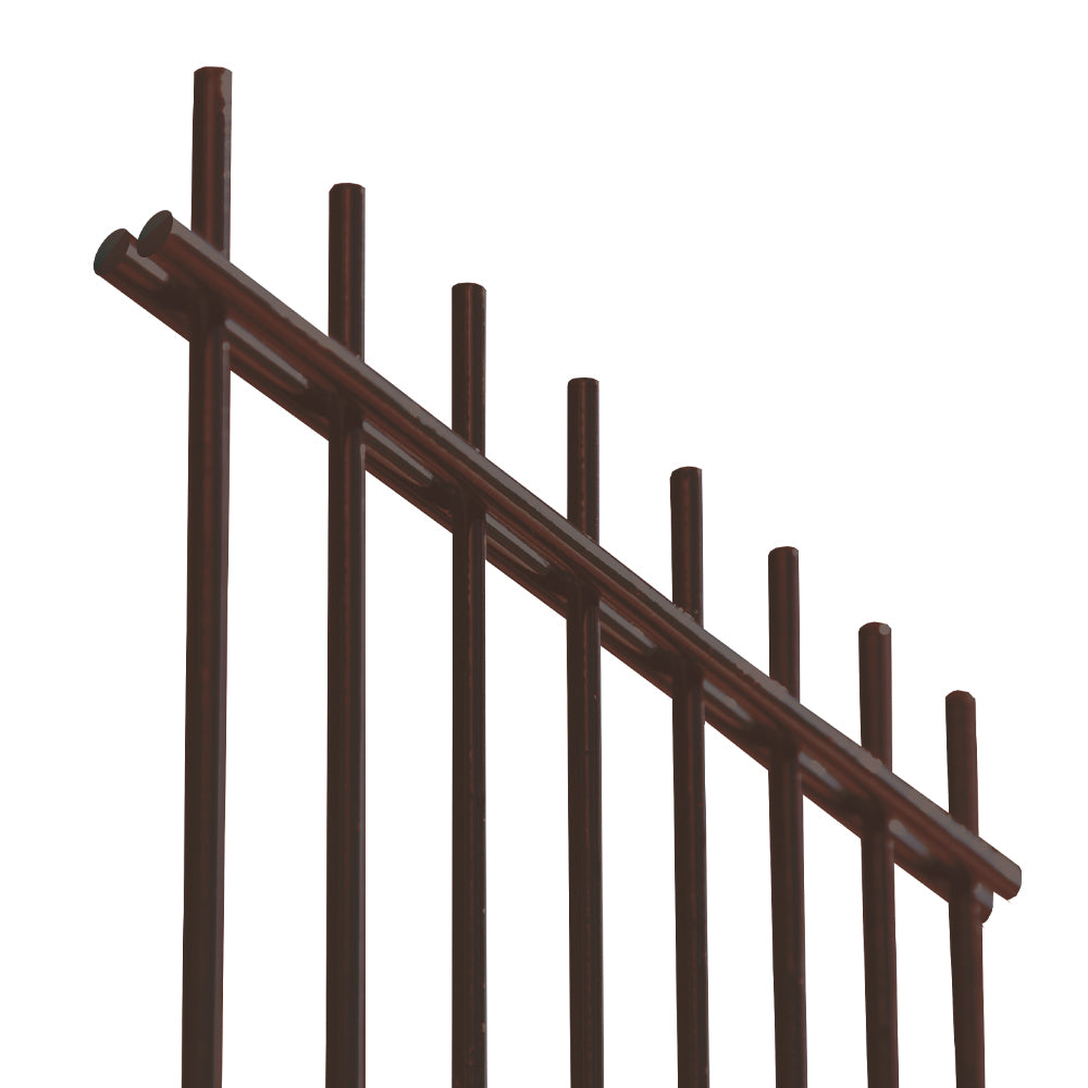 Geschweißtes Zaunelement N2D 2500x1630mm D5/4/5mm braun