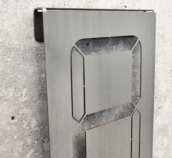 House plate number "7 SEGMENT" 190x110x1 Universal