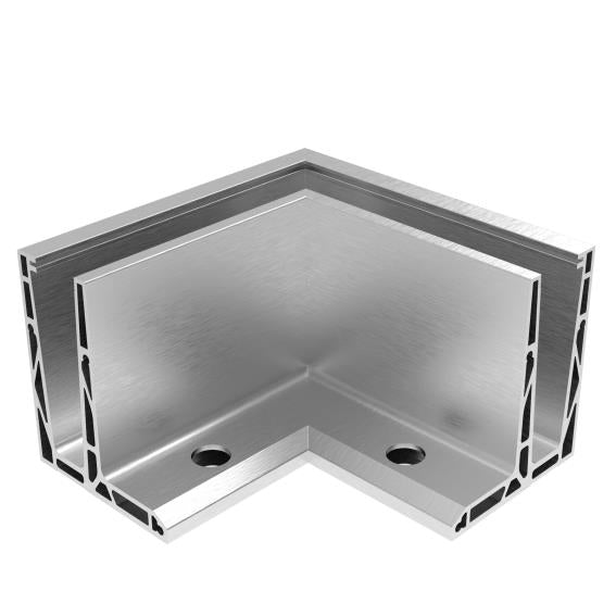 AL. profile, top mount 90° IN corner AL/ELOX/Sati