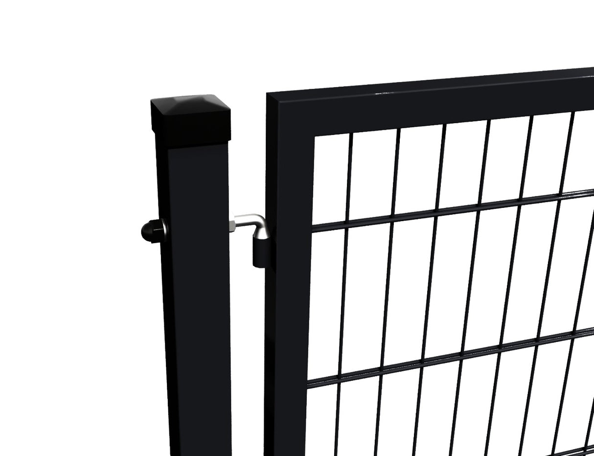 Tor 1flgl. 2D BOX ZnPVC 1000x1500mm RAL 9005 schwarz matt