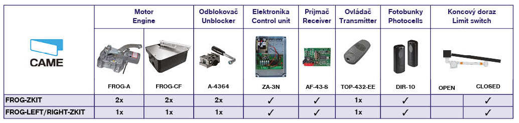 Came underground drive for single-leaf gate, set with photocells