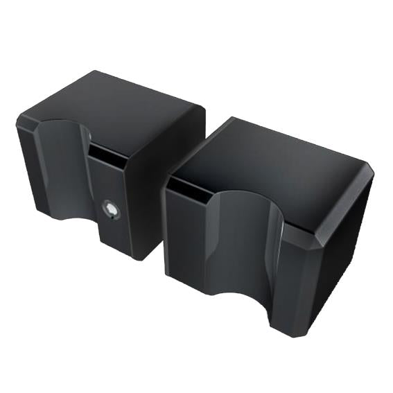 Brushed knob AISI 30x30mm BLACK