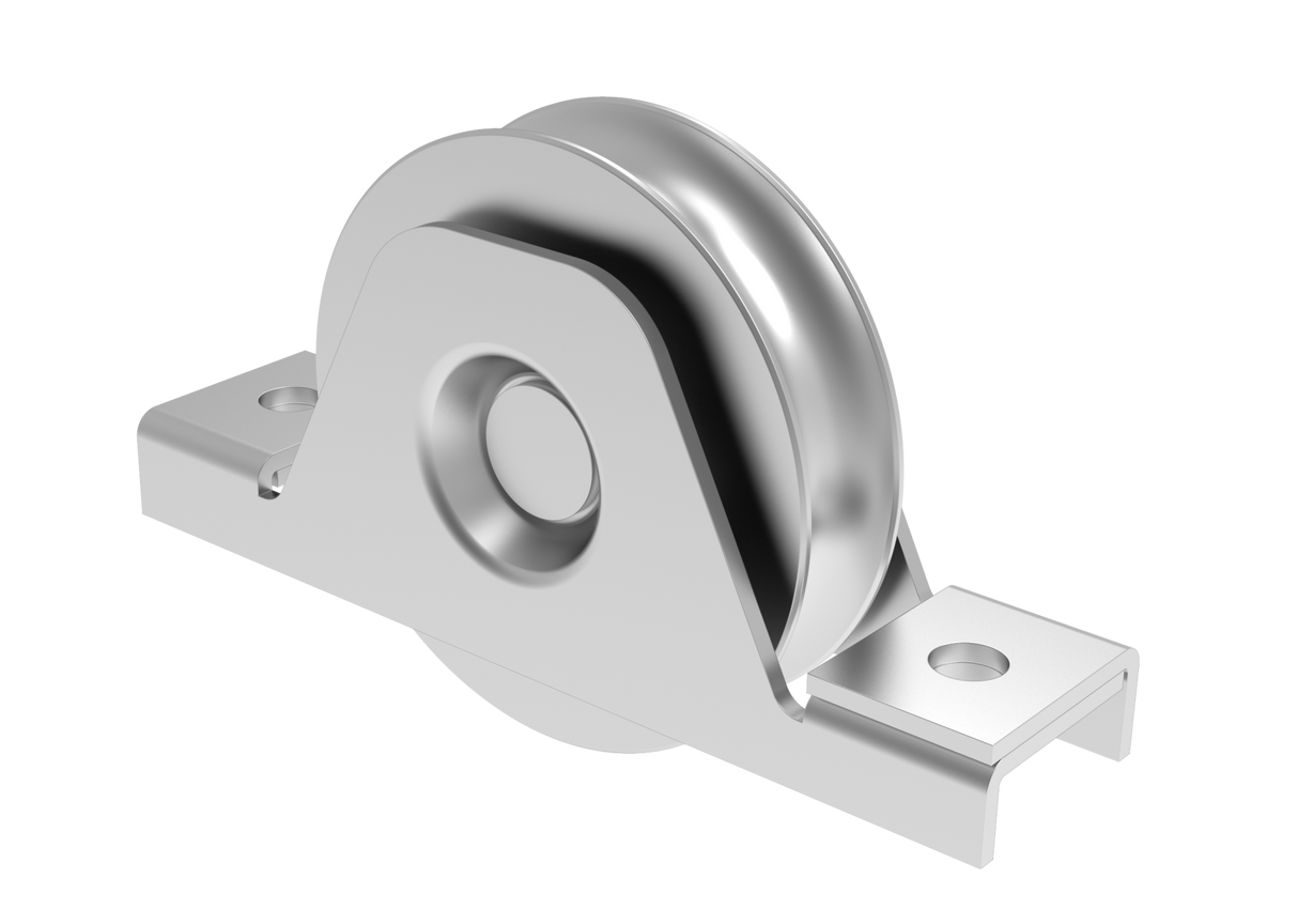 Wheel for sliding gates with U groove INOX, D80mm