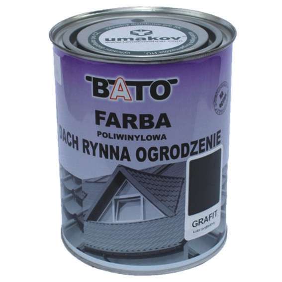 Polyvinyl paint, graphite RAL7024 satin 1kg (0,8L)