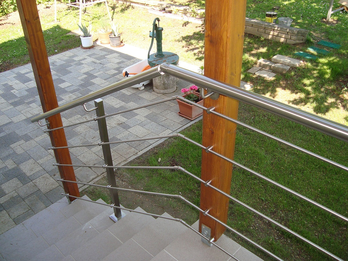 Inox pole, VK-stairs AISI304, 40x40x2/5xd12/H1000m
