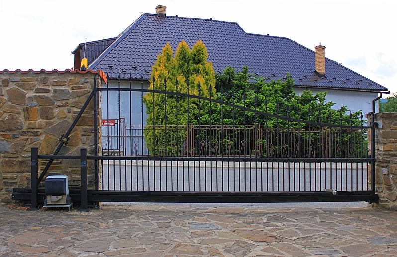 Guiding track Zn, 78x78x4mm, for cantilever gate