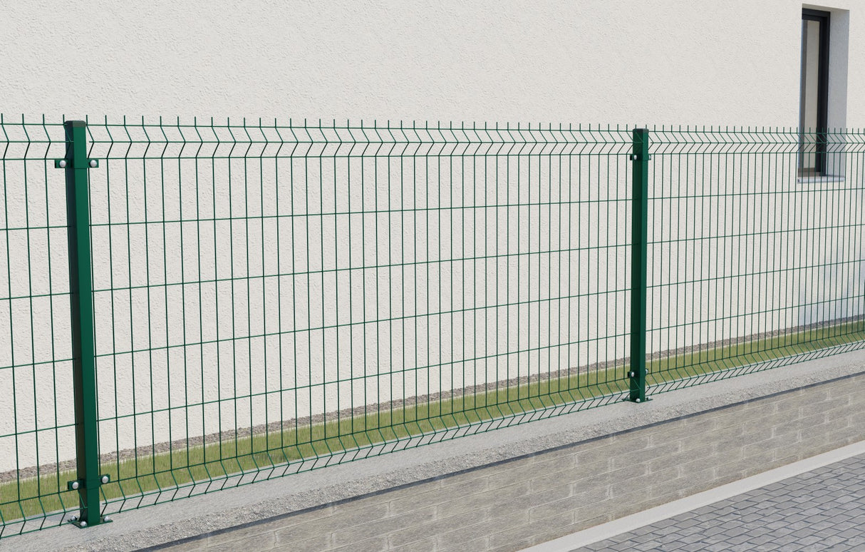 Post 60x40mm with ZnPVC base 1600mm green