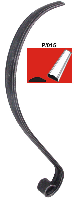 Madlo-voluta 200x600, P/015, 40x11mm