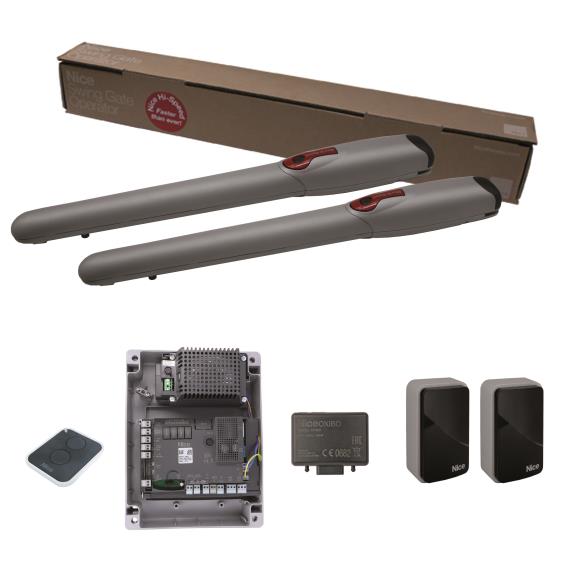 Nice drive for a double-leaf gate, set with photocells