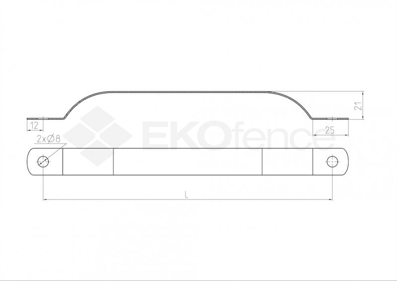 Belt of post ZnPVC D38mm green