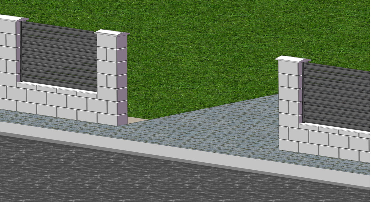 Aluminum adapter 64x38-6000mm for blinds up to 46mm R7016